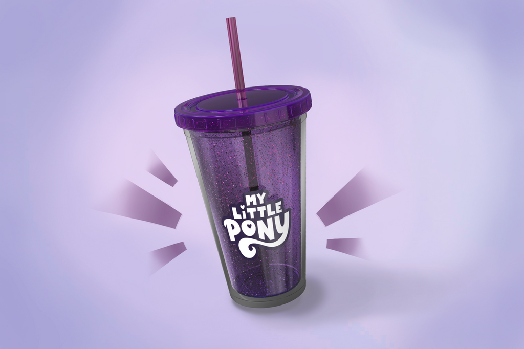 VASO DOBLE PARED - MY LITTLE PONY GLITTER