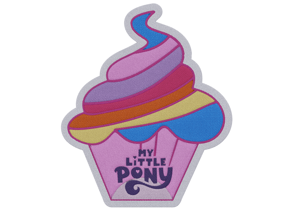 PARCHE - MY LITTLE PONY CUPCAKE
