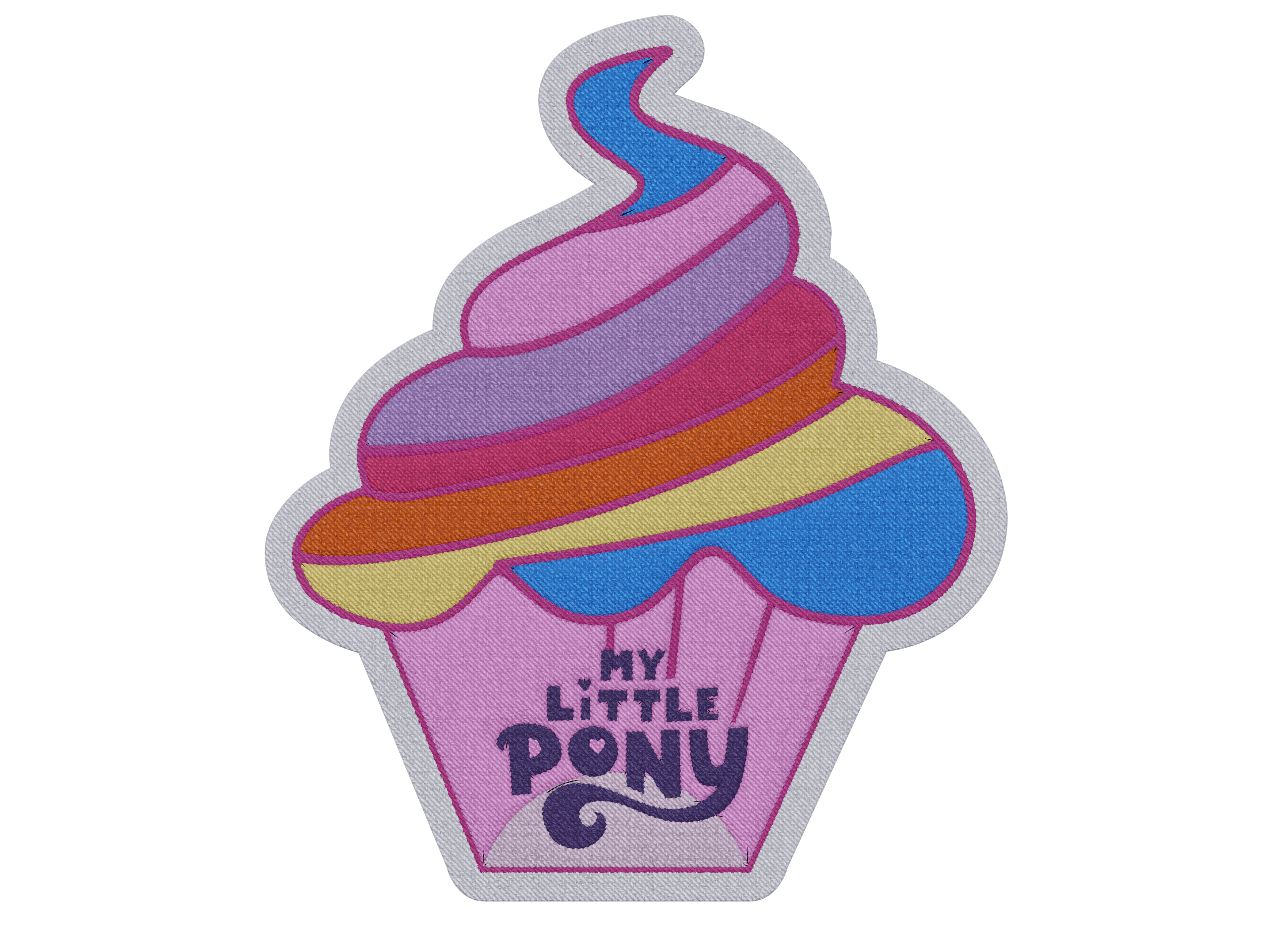 PARCHE - MY LITTLE PONY CUPCAKE