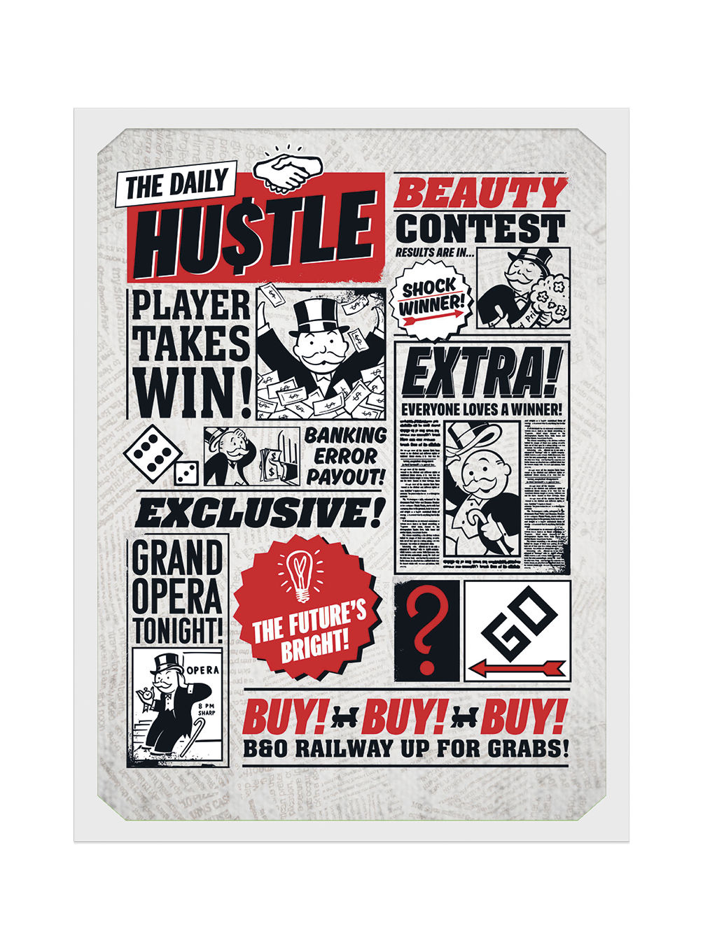 PÓSTER - MONOPOLY NEWSPAPER