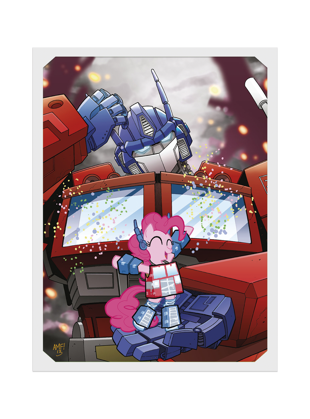 PÓSTER - OPTIMUS PRIME Y PINKY PIE