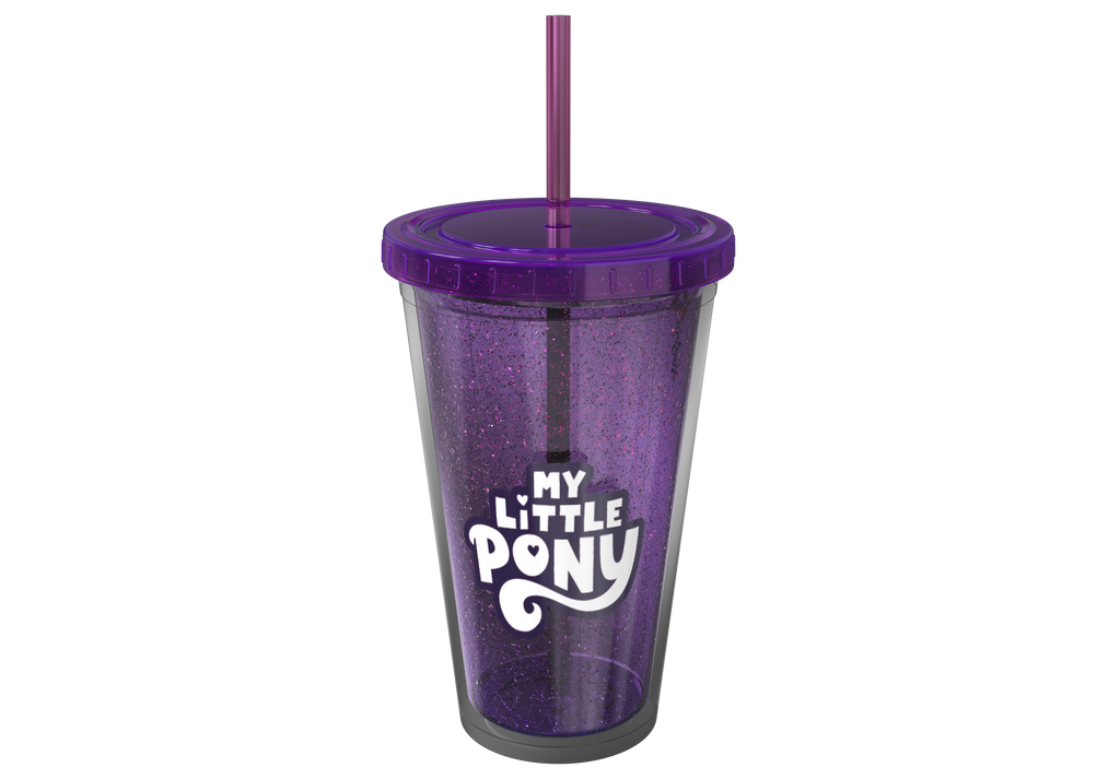 VASO DOBLE PARED - MY LITTLE PONY GLITTER