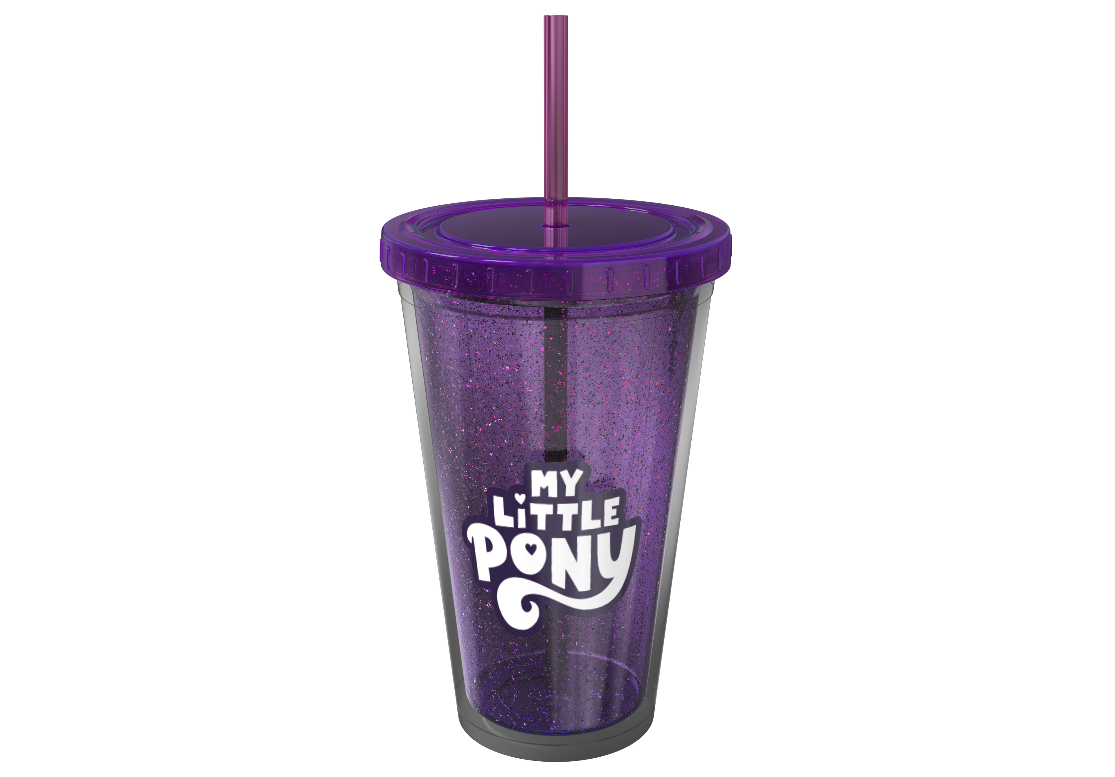VASO DOBLE PARED - MY LITTLE PONY GLITTER
