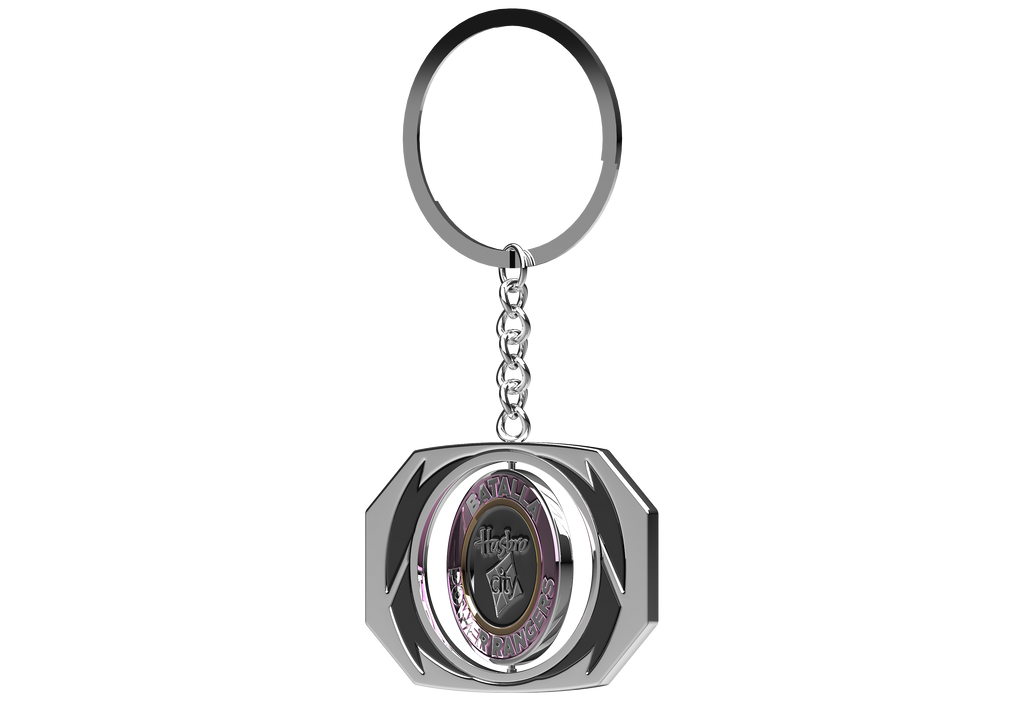 LLAVERO - POWER RANGER ROSA SPINNER