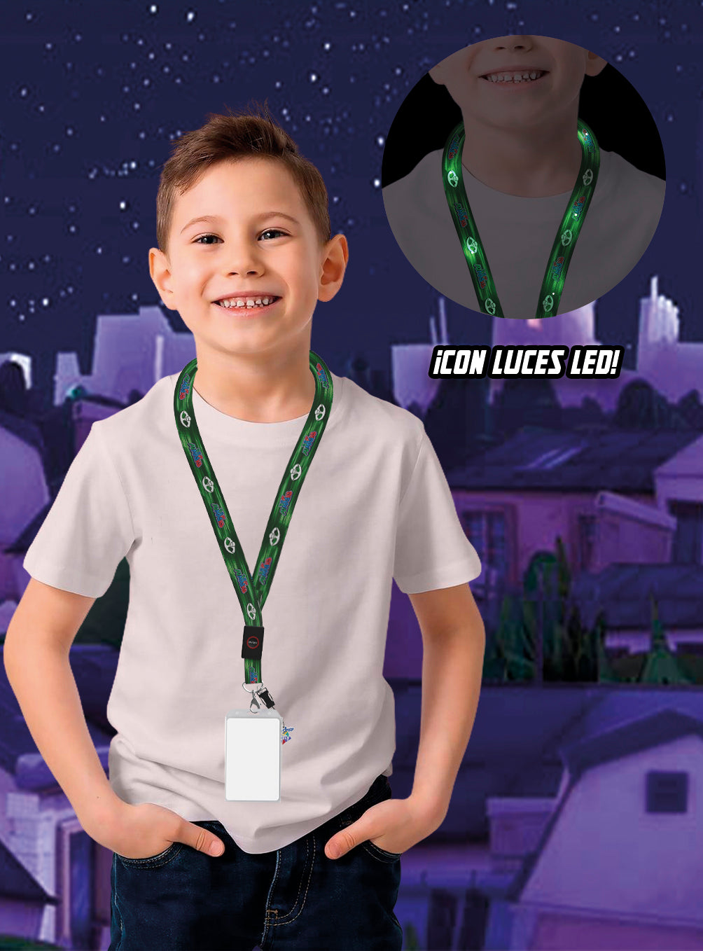 LANYARD LED - PJ MASKS GEKKO