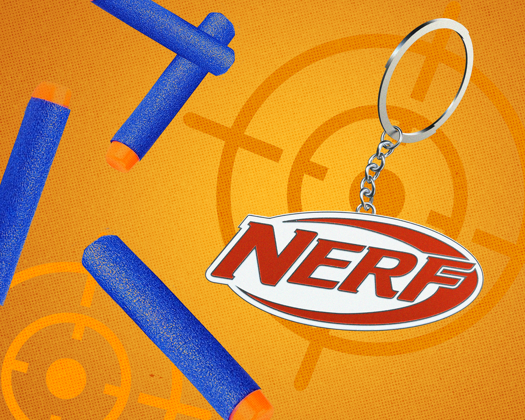 LLAVERO - NERF LOGO