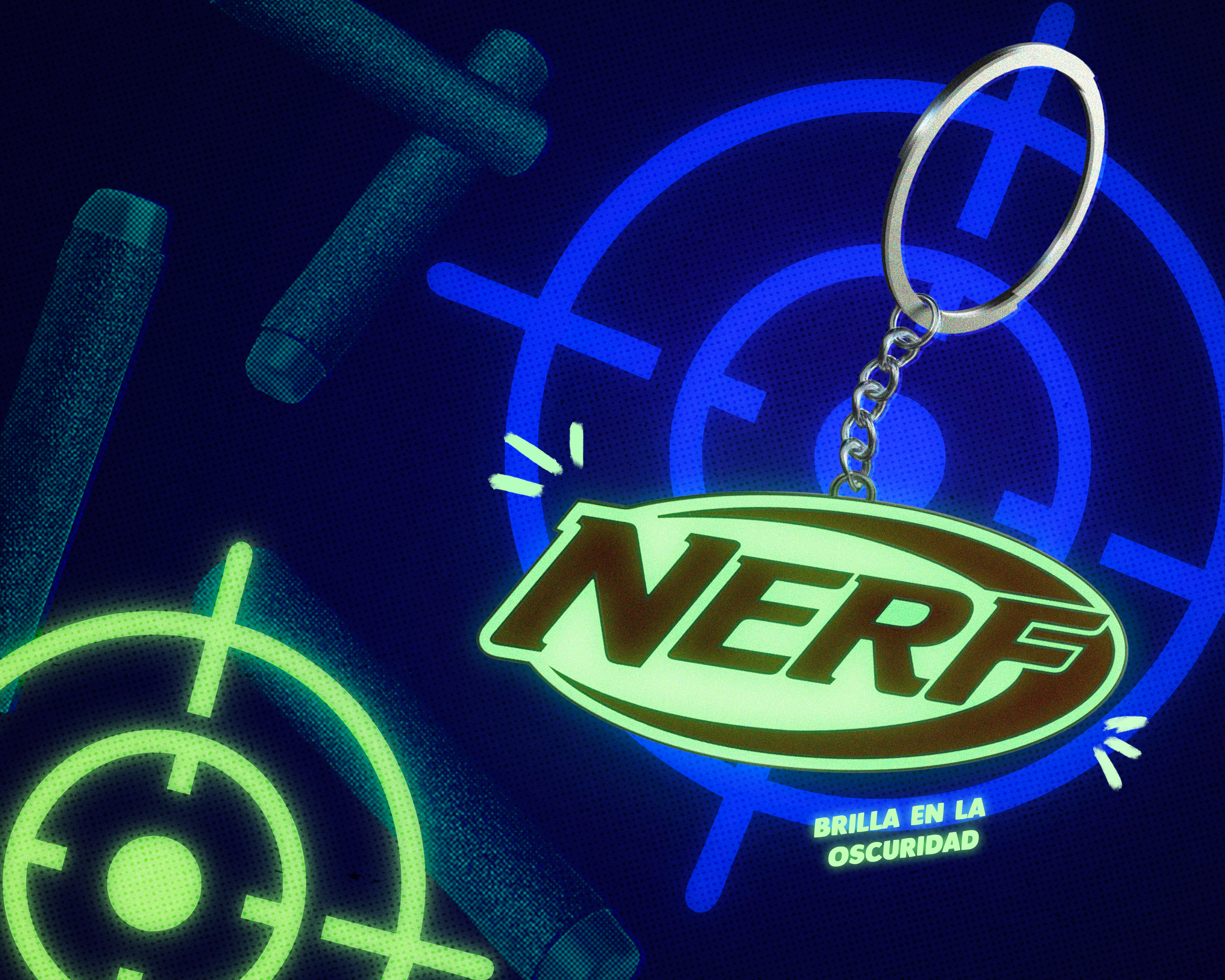 LLAVERO - NERF LOGO